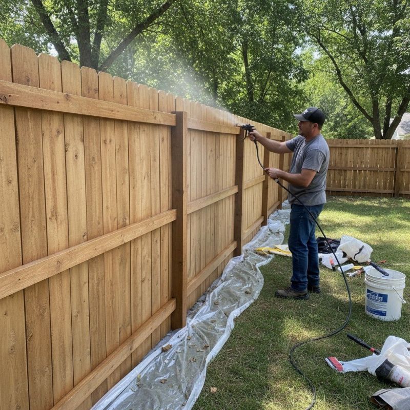 Fence Staining Service
